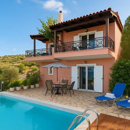 Villa Coastal Paradise Found - Komis' Private Pool Retreat Ayos Nikolaos